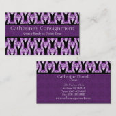 Carte de visite classique moderne, Parfait Plum (Devant / Derrière)