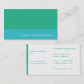 Carte de visite classique pour le Dental, autre. (Devant / Derrière)