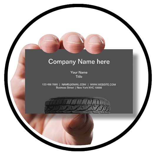 Carte de visite classique pour les services automo