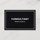 Carte de visite classique simple et propre (Devant)