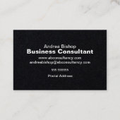 Carte de visite classique simple et propre (Dos)