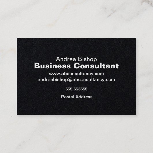 Carte de visite classique simple et propre (Dos)