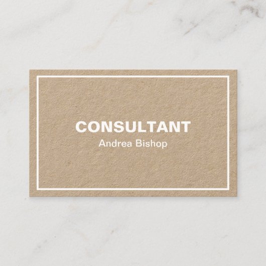 Carte de visite classique simple et propre (Devant)