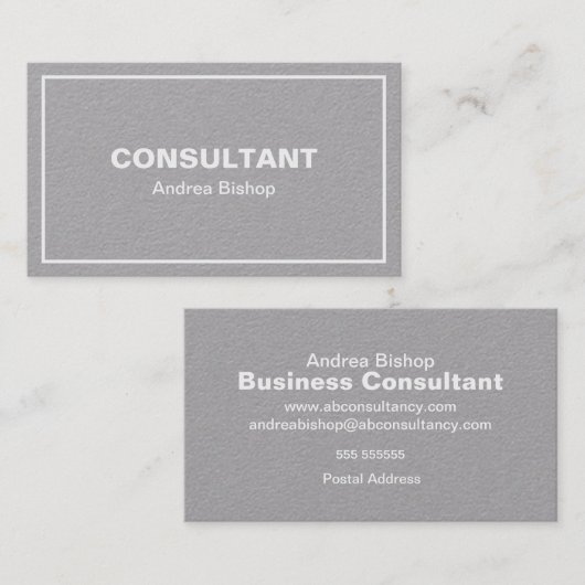 Carte de visite classique simple et propre (Devant / Derrière)