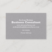 Carte de visite classique simple et propre (Dos)