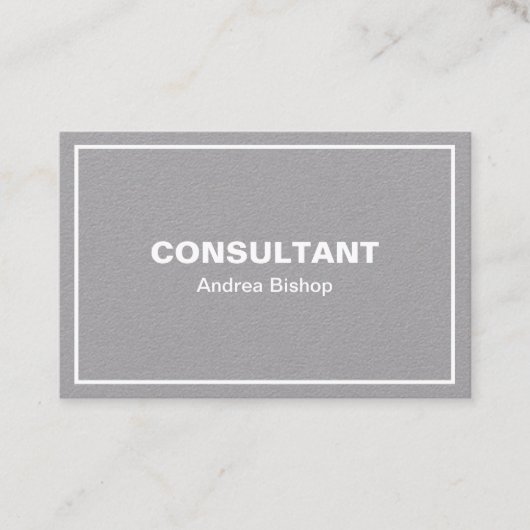 Carte de visite classique simple et propre (Devant)