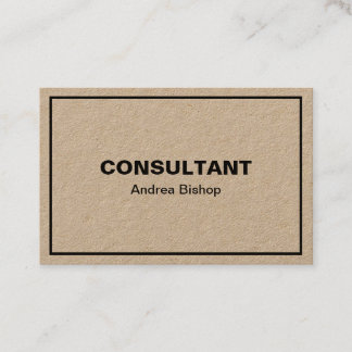 Carte de visite classique simple et propre