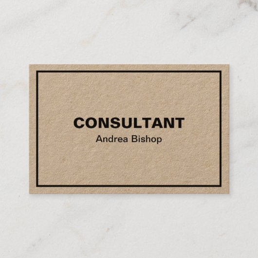 Carte de visite classique simple et propre (Devant)