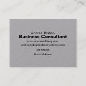 Carte de visite classique simple et propre (Dos)