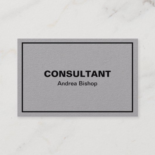 Carte de visite classique simple et propre (Devant)