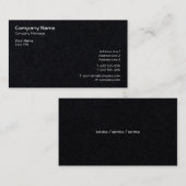 Carte De Visite Classique simplement (Devant / Derrière)