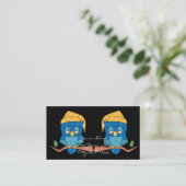 Carte De Visite Classique somnolent de Thunder_Cove de hibou (Debout devant)