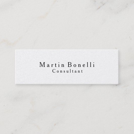 Carte de visite classique tendance et fin (Devant)