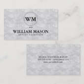 Carte De Visite Classique | Texture | Blanc (Devant / Derrière)