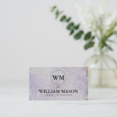 Carte De Visite Classique | Texture | Pierre (Debout devant)