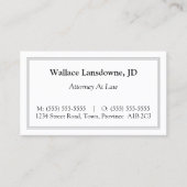 Carte de visite classique, traditionnel et nostalg (Devant)