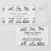 Carte De Visite Classique Unicorne Antique Mythique Magie Créature (Devant / Derrière)