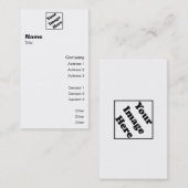 Carte De Visite Classique vertical 2 de logo (Devant / Derrière)