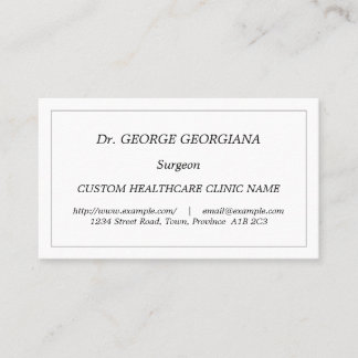 Carte de visite classique, Vintage et classique