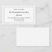 Carte de visite classique, Vintage et traditionnel (Devant / Derrière)