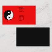 Carte De Visite Classique Yin Yang (Devant / Derrière)