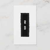 Carte De Visite Classiques en NB (Dos)