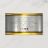 Carte De Visite Classy And Cool Construction Business Cards (Dos)