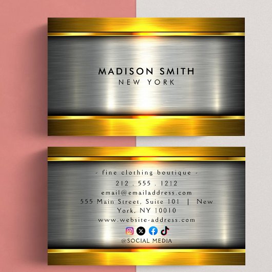 Carte De Visite Classy And Cool Construction Business Cards