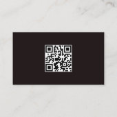 Carte De Visite Classy And Cool Construction Theme QR Code (Dos)
