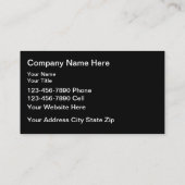 Carte De Visite Classy Architect Modern Business Cards (Dos)