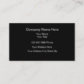 Carte De Visite Classy Architect Theme Business Cards (Dos)