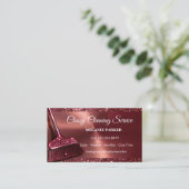 Carte De Visite Classy Cleaning Services (Debout devant)
