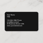 Carte De Visite Classy Cool Automotive Business Cards Design (Dos)