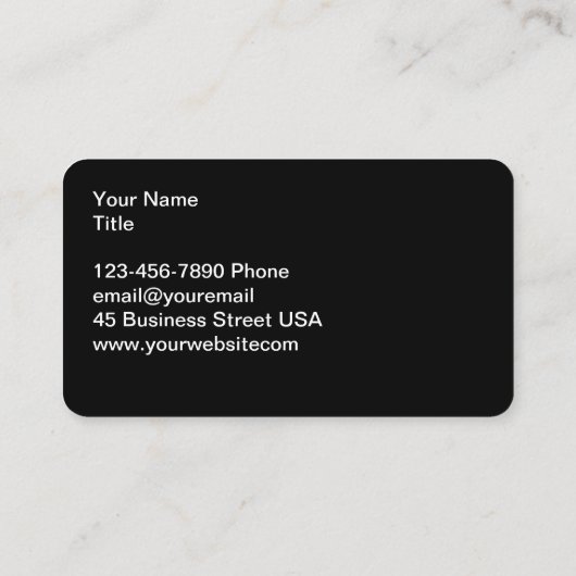 Carte De Visite Classy Cool Automotive Business Cards Design (Dos)