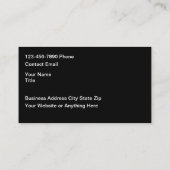 Carte De Visite Classy Cool Sleek Modern Automotive Business Cards (Dos)