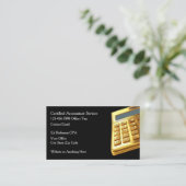 Carte De Visite Classy CPA Accountant Business Cards (Debout devant)