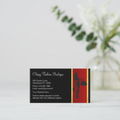 Carte De Visite Classy Dames Fashion Boutique Professionnelle (Debout devant)