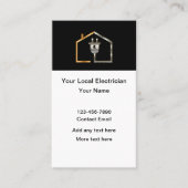 Carte De Visite Classy Electrician Theme Vertical Business Cards (Devant)