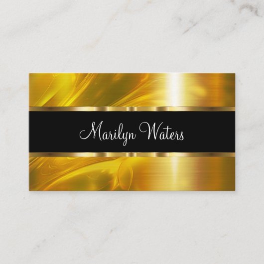 Carte De Visite Classy Elegant Gold Design Elements  (Devant)