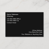 Carte De Visite Classy Estate Will And Trust Attorney (Dos)
