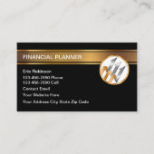 Carte De Visite Classy Financial Planner Professional (Devant)
