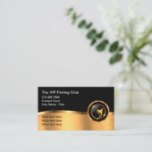 Carte De Visite Classy Fishing And Boat Captain Business Card (Debout devant)