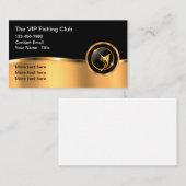 Carte De Visite Classy Fishing And Boat Captain Business Card (Devant / Derrière)