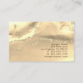Carte De Visite Classy Gold Agate & Glitter (Dos)