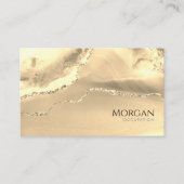 Carte De Visite Classy Gold Agate & Glitter (Devant)