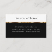 Carte De Visite Classy Gold Immobilier Titre Société (Dos)