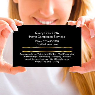 Carte De Visite Classy Home Companion CNA