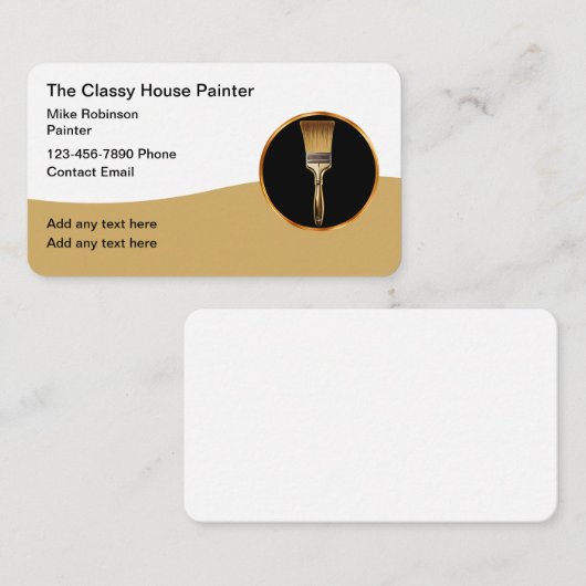 Carte de visite Classy House Painter Pro (Devant / Derrière)