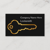 Carte De Visite Classy Locksmith Modern Business Cards (Devant)