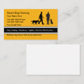 Carte De Visite Classy Modern Dog Trainer Business Cards (Devant / Derrière)